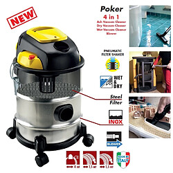 Lavor - Aspirateur eau et poussières 4 en 1 Multifonction 1400W 25L 35 l/s - POKER