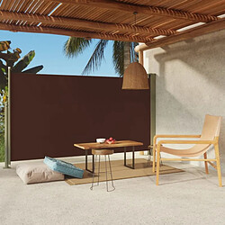 vidaXL Auvent latéral rétractable de patio 170x300 cm Marron