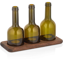 Hanah Home Photophore en bois et verre Wine.