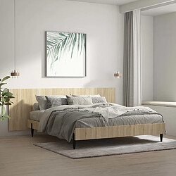 vidaXL Tête de lit murale Chêne sonoma 240x1,5x80 cm Bois d'ingénierie