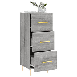 Avis vidaXL Buffet Sonoma gris 34,5x34x90 cm Bois d'ingénierie