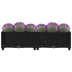 Avis Maison Chic Jardinière,Lit surélevé - Bac à fleurs - pot de fleur 80x40x23 cm Polypropylène -GKD95179