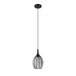 Lumière Suspension Vincent Acier Noir 1 ampoule 120cm