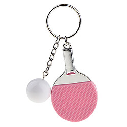 1 pièce mini tennis de table porte-clés porte-clés porte-clés anneau porte-clés rose