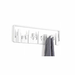 Avis Umbra Porte manteau mural design Skyline blanc.