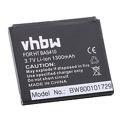 vhbw batterie remplace HTC BA S410, BB99100 pour smartphone tablette Notepad PDA assistant personnel (1300mAh, 3,7V, Li-Ion)