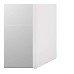 Acheter But Armoire 2 portes coulissantes L.150 cm ELEGANCE MINI blanc et blanc laqué