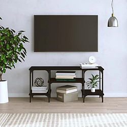 Avis Maison Chic Meuble TV scandinave - Banc TV pour salon noir 102x35x45,5 cm bois d'ingénierie -MN14335