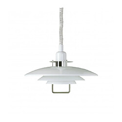 Luminaire Center Suspension PRIMUS en Métal et Blanc/Chrome hauteur 20,5 Cm