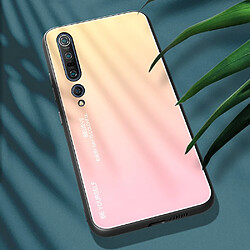 Coque en TPU dégradé de couleur jaune/rose pour votre Xiaomi Mi 10/Mi 10 Pro