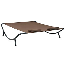 Acheter Maison Chic Chaise longue d'extérieur| Bain de soleil Relax | Transat Tissu Marron -GKD95480