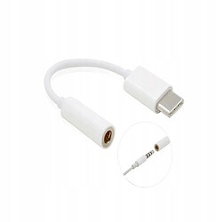 Acheter GUPBOO Adaptateur Casque USB Type C vers Jack 3.5mm Blanc HF,JL1710