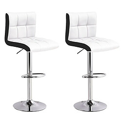 Lot de 2 tabourets de bar Magic Blanc