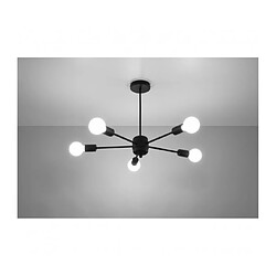 Avis Luminaire Center Plafonnier Lango Multi Acier Noir 5 ampoules 46cm