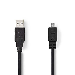 Nedis Câble USB 2.0 A Mâle - Micro B Mâle 3,0 m Noir