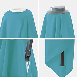 Acheter Mendler Revêtement de rechange pour parasol de luxe HWC-A96 3x3m (Ø4,24m) polyester 2,7kg ~ turquoise