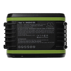 vhbw Batterie compatible avec Worx WU172, WU185, WU279, WU294, WU380, WU388 outil électrique (4000 mAh, Li-ion, 20 V)