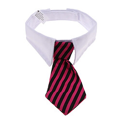 réglable chien chat cravate collier stripe noeud papillon toilettage costume rouge noir