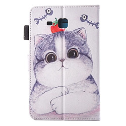 Avis Wewoo Housse Étui pour Samsung Galaxy Tab A 7.0 2016 / T280 Belle Cartoon Tomato Cat Motif Horizontal en cuir Flip avec support et Slots de cartes Pen Slot