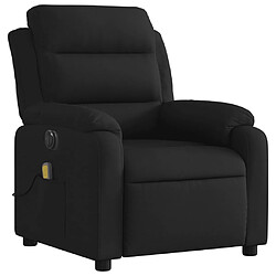 Avis vidaXL Fauteuil de massage inclinable électrique Noir Tissu