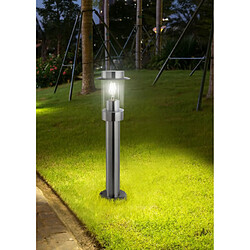 Luminaire Center Borne de jardin Darwin Acier inoxydable Acier inoxydable 1 ampoule 46cm