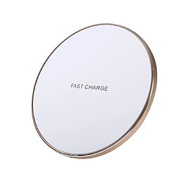 Wewoo Chargeur sans fil or pour iPhone, Galaxy, Huawei, Xiaomi, LG, HTC et autres téléphones intelligents Station de chargement sans Q21 rapide avec voyant,