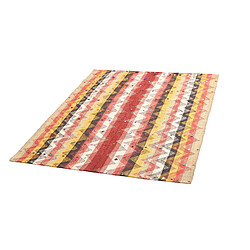 Vidal Tapis de laine 162x129 rouge Jajim pas cher