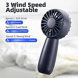 Acheter Ventilateur Portatif Rechargeable - Mini Ventilateur Portable à 3 Vitesses-Ventilateur Manuel Électrique à Piles USB pour les Voyages - Ventilateur Personnel de Table Silencieux pour Enfants,