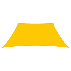 Helloshop26 Voile toile d'ombrage parasol 160 g/m² PEHD 3/4 x 2 m jaune 02_0009123