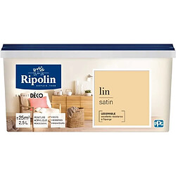 RIPOLIN Peinture Murale Toutes Pieces - Lin Satin, 2,5L