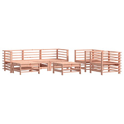 vidaXL Salon de jardin 7 pcs bois massif douglas