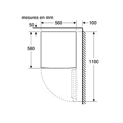 Congélateur top 56cm 83l statique - GTV15NWEB - BOSCH pas cher