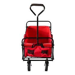 AXI AB100 Chariot pliable rouge - Chariot pliable / Charrette de jardinage pas cher