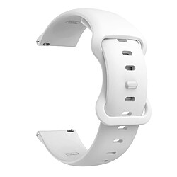 Avis Cadorabo Bracelet silicone 22mm pour Samsung Galaxy Gear S3 / Gear 2 en BLANC Huawei Watch GT Watch 2 Pro Ticwatch Pro