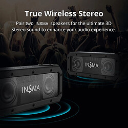 Avis Universal INSMA S400 plus 40W NFC Bluetooth TWS Wireles Wireles Stéréo Tri-Bass Tri-Bass Ipx7 Employofing Enceinte avec