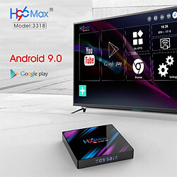 H96 Max-3318 Tv Box Hd 4K Android Wifi Décodeur Quad Core 64 Bits Cortex-A53 10/100 Standard Rj-45 Tvbox Prise Au pas cher