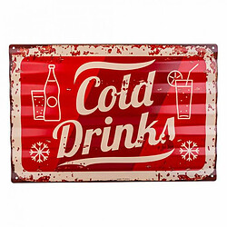 Avis Plaque Murale Alexandra House Living Cold Drink Fer 59 x 1 x 40 cm