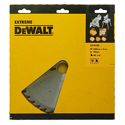 Lame scie stationnaire DT4322 Ø250 DEWALT pour tous usages - alésage 30 - 40 dents positif - DT4322