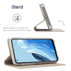 Etui en PU VILI auto-absorbé magnétique avec support et porte-carte, kaki pour votre Oppo Reno7 Pro 5G