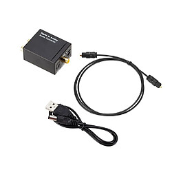 Alpexe Convertisseur Numérique SPDIF Optique Coaxial Toslink Adaptateur vers Analogique Audio Stéréo L/R RCA