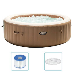 INTEX Baignoire de massage à bulles ronde PureSpa 216x71cm 6 personnes