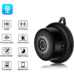 Chrono 1080P HD WiFi Mini Caméra Mini Caméra Espion sans Fil Caméra Cachée avec DVR Nuit Vision Deux Voies Audio Vue À Distance Smart Caméra de Sécurité pour La Maison Bureau(noir)