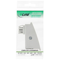 Adaptateur DSL InLine® TAE-F, fiche TAE-F à une prise RJ45, 8P2C pour Fitzbox, gris