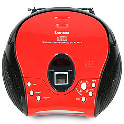 Avis Lenco Radio portable avec lecteur CD SCD-24 Red/Black Rouge-Noir