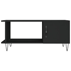 Acheter vidaXL Table basse noir 90x50x40 cm bois d'ingénierie