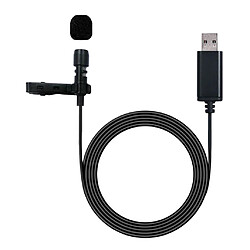 Micro cravate USB Microphone omnidirectionnel revers micro mains libres col de chemise Microphone à clipser pour ordinateur portable, ordinateur