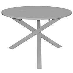 vidaXL Table de salle à manger Gris 120 x 75 cm MDF