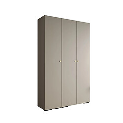 Abiks Meble Armoire Inova 2 À Portes Battantes 236,7/150/47 3 Portes (gris/d’oro)