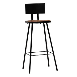 vidaXL Tabourets de bar lot de 2 bois massif de récupération pas cher