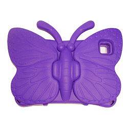 Coque en TPU avec béquille en forme de papillon, antichoc, EVA violet pour votre Samsung Galaxy Tab A7 10.4 (2020)